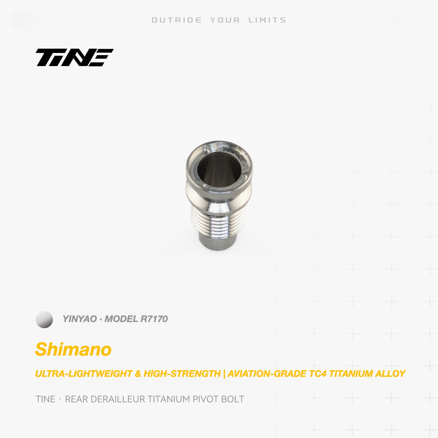 TiNE Titanium Shimano Rear Derailleur Pivot Bolt | Ultra-Light Road Bike Upgrade