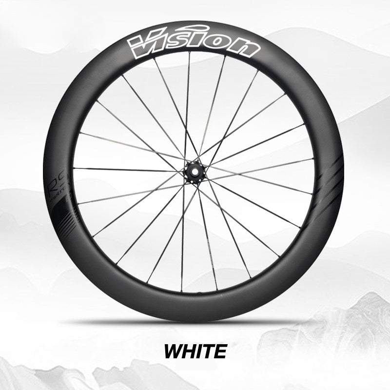Custom Decal Kit for VISION METRON 45 RS Wheels | Road Bike Carbon Rim Wrap Stickers(Complete Wheelset Decal Kit + Spare Decals Included)