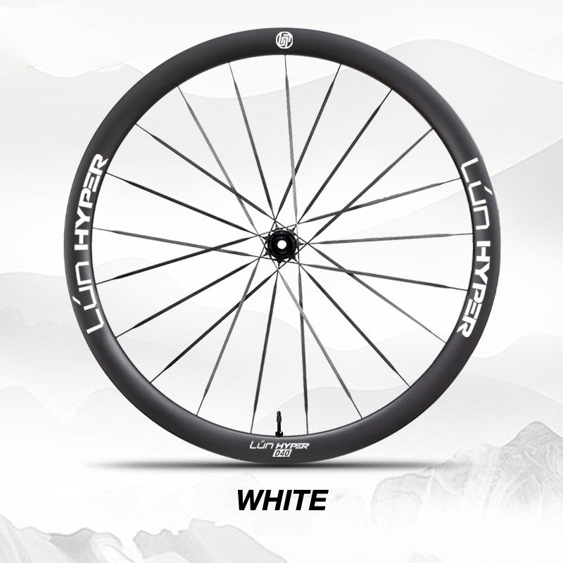 Infinity Logo Decals for Lún HYPER 5 D40 Gen 5 Wheelset | Waterproof Rim Overlay Stickers（Complete Decal Set for Two Wheels + Spare Decals Included）