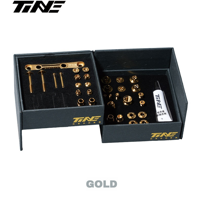 TiNE Ultra-Lightweight Titanium Bolt Kit for Shimano Dura-Ace 9270 / Ultegra 8170 / 105 7170 – Multiple Colors