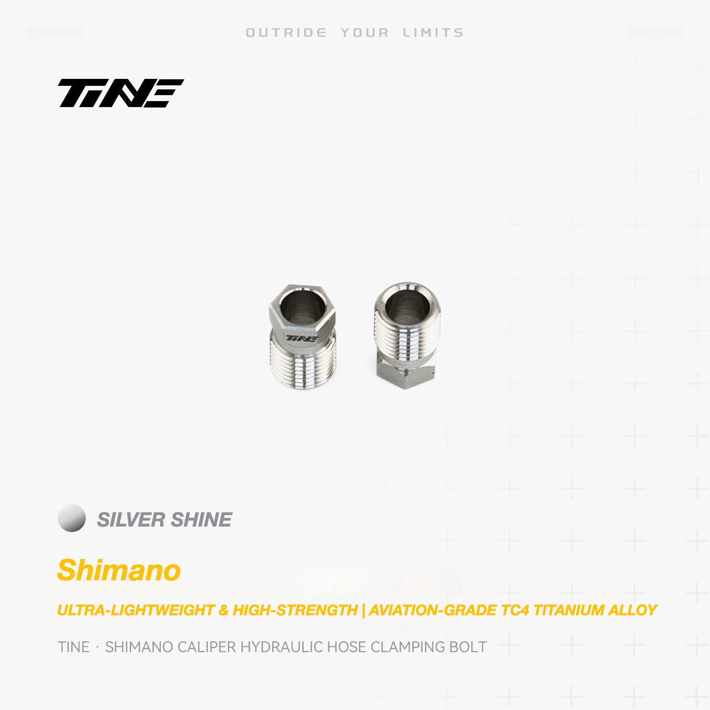 TiNE Titanium Shimano Hydraulic Hose Clamping Bolt | Ultra-Light Brake Caliper Upgrade
