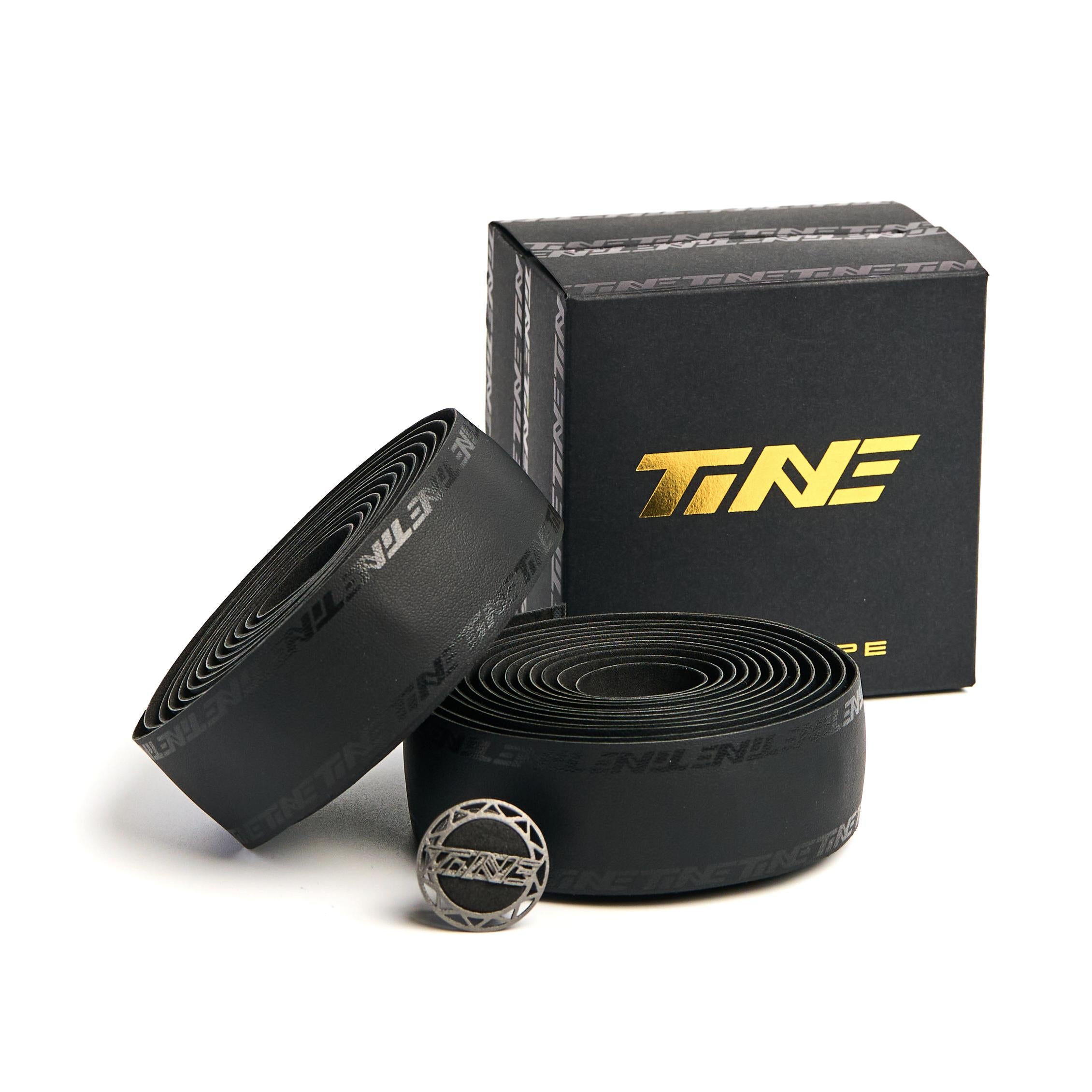 TiNE Ultra-Light Road Bike Handlebar Tape Set | 210cm Length | 2.5mm Thickness | Anti-Slip & Breathable | Includes 2 Titanium Bar End Plugs