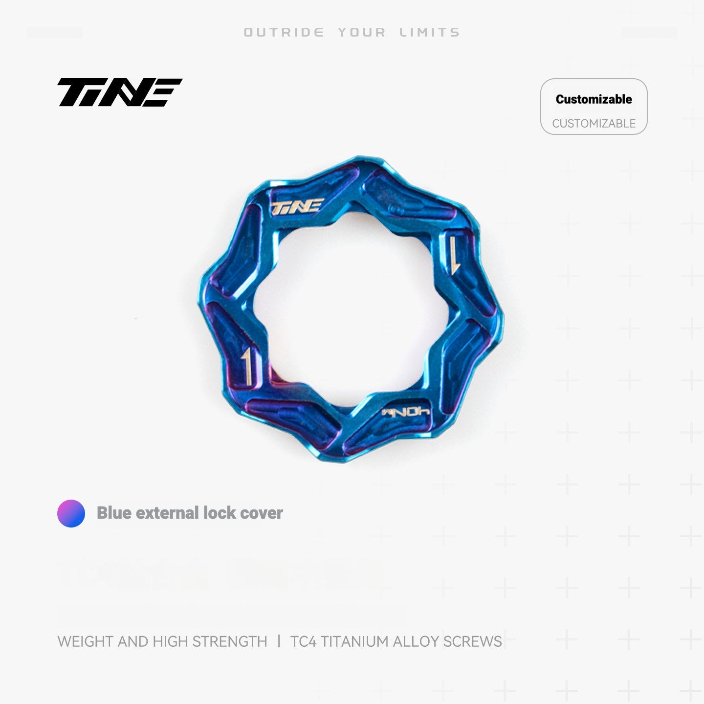 TiNE Ultralight Titanium Center Lock Lockrings (Pair) | TC4 CNC