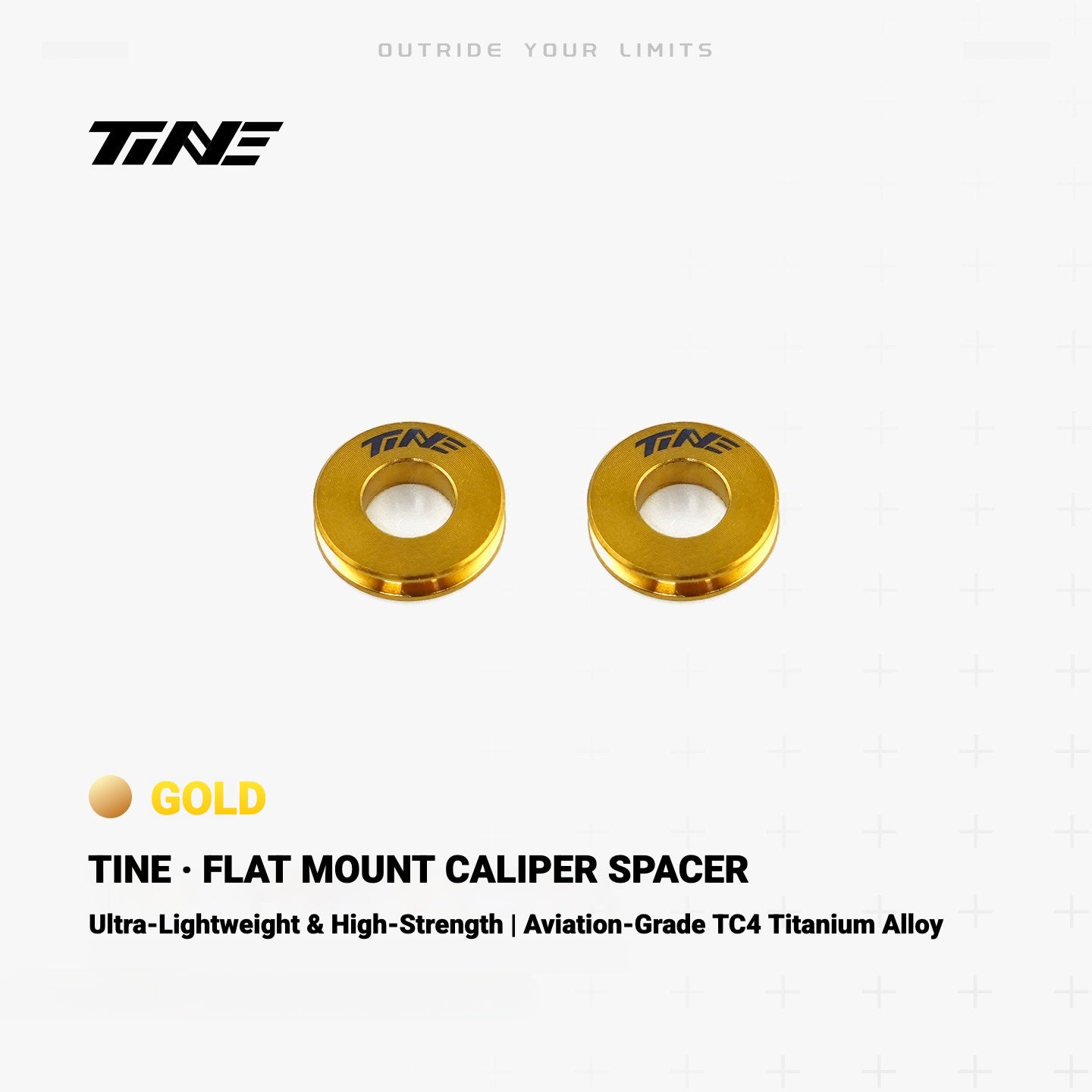 TiNE Ultra-Light Flat Mount Brake Caliper Spacer for Road Bikes