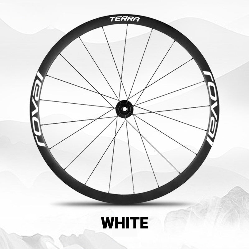 ROVAL TERRA Wheel Decal Kit | Custom Color Logo Stickers for Gravel & Road Bike Wheels