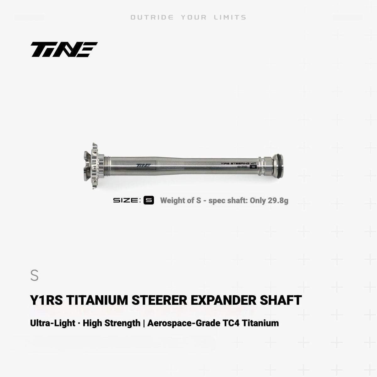 TiNE Ultra-Light Titanium Compression Plug Shaft for Colnago Y1RS | Steerer Upgrade