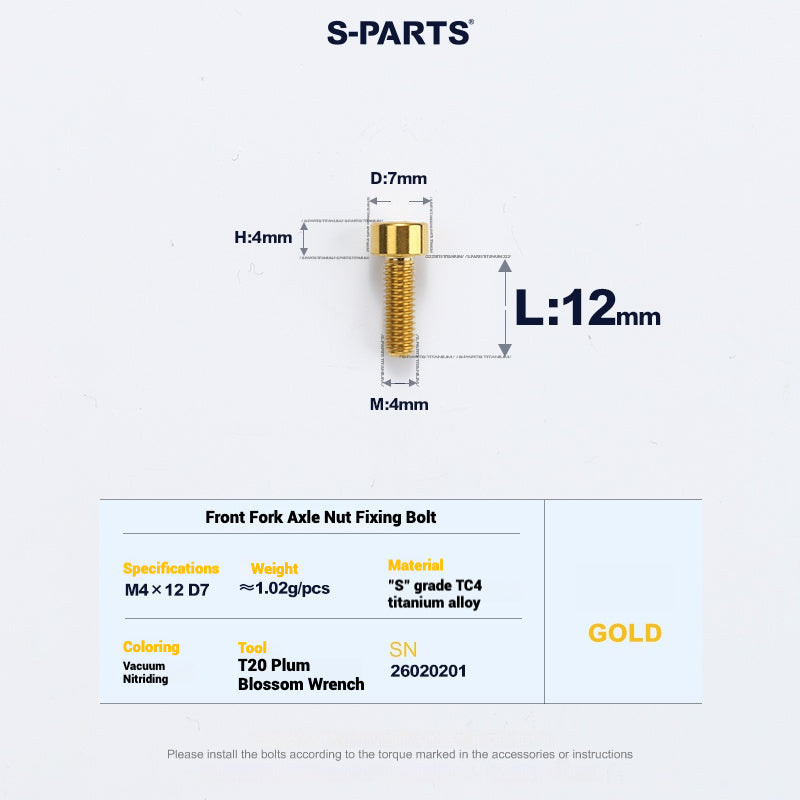 Cervélo S5 Titanium Bolt Kit – Full Frame Lightweight Upgrade Set | CNC TC4 Ti Bolts for Cervélo S5