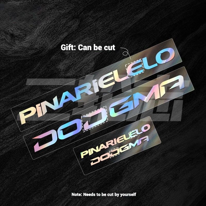 2025 Pinarello DOGMA F Factory Logo Color Change Decal Set｜Downtube + Chainstay Stickers (Multiple Colors)