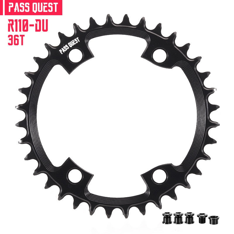 PASS QUEST 110BCD Narrow-Wide Chainring for Shimano R7100 / R8100 / R9200 | 36T–58T