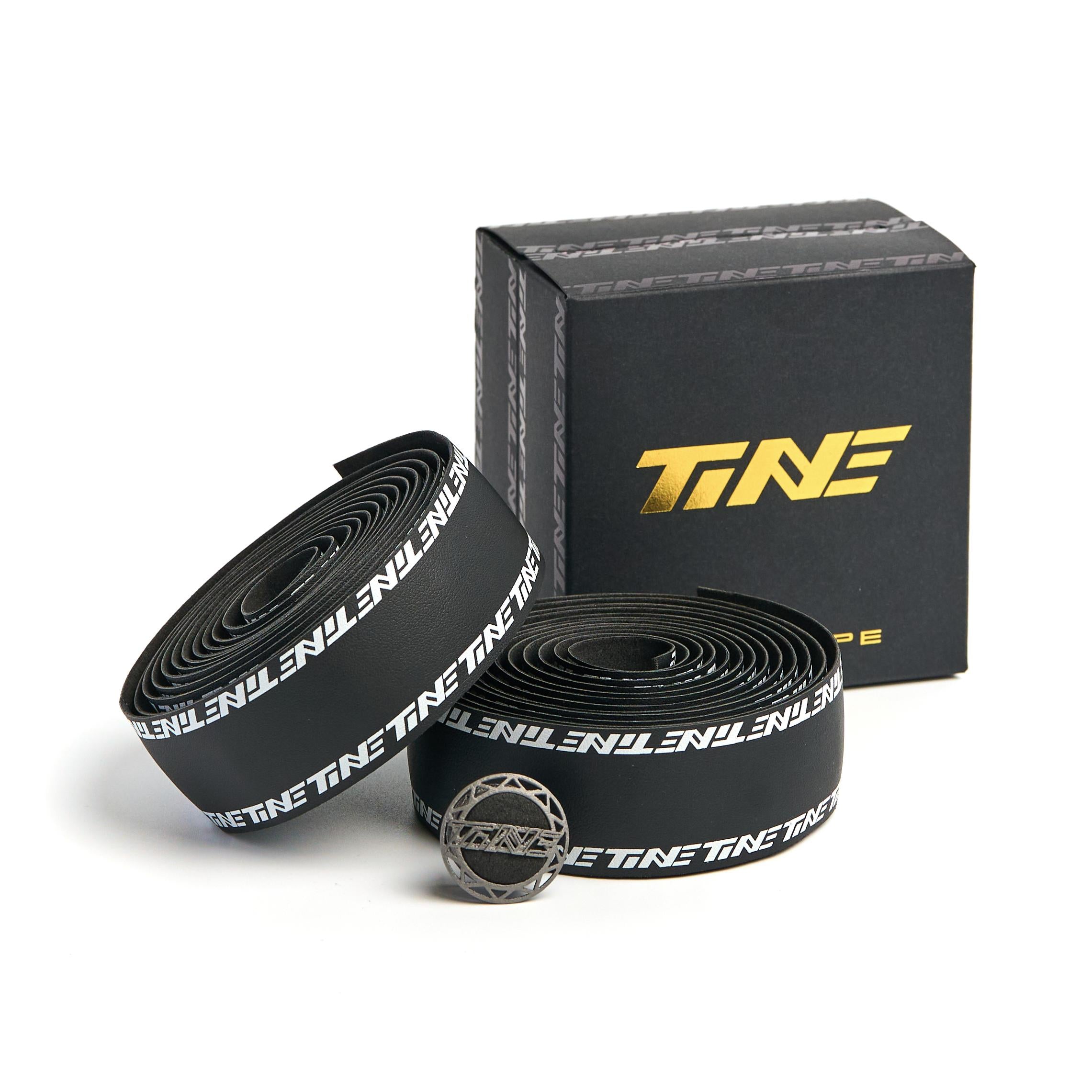 TiNE Ultra-Light Road Bike Handlebar Tape Set | 210cm Length | 2.5mm Thickness | Anti-Slip & Breathable | Includes 2 Titanium Bar End Plugs