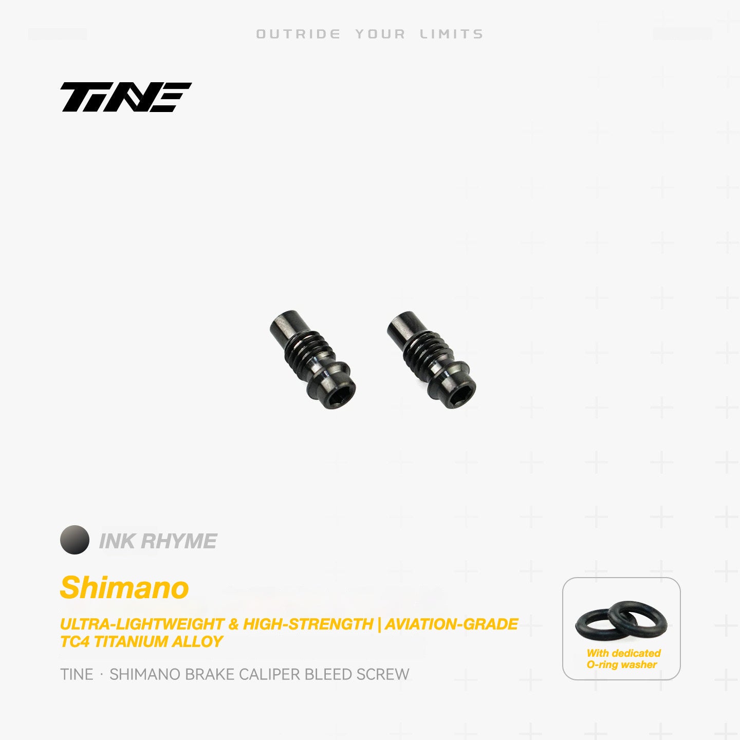 TiNE Titanium Shimano Brake Caliper Bleed Screw | Ultra-Light Road Bike Upgrade