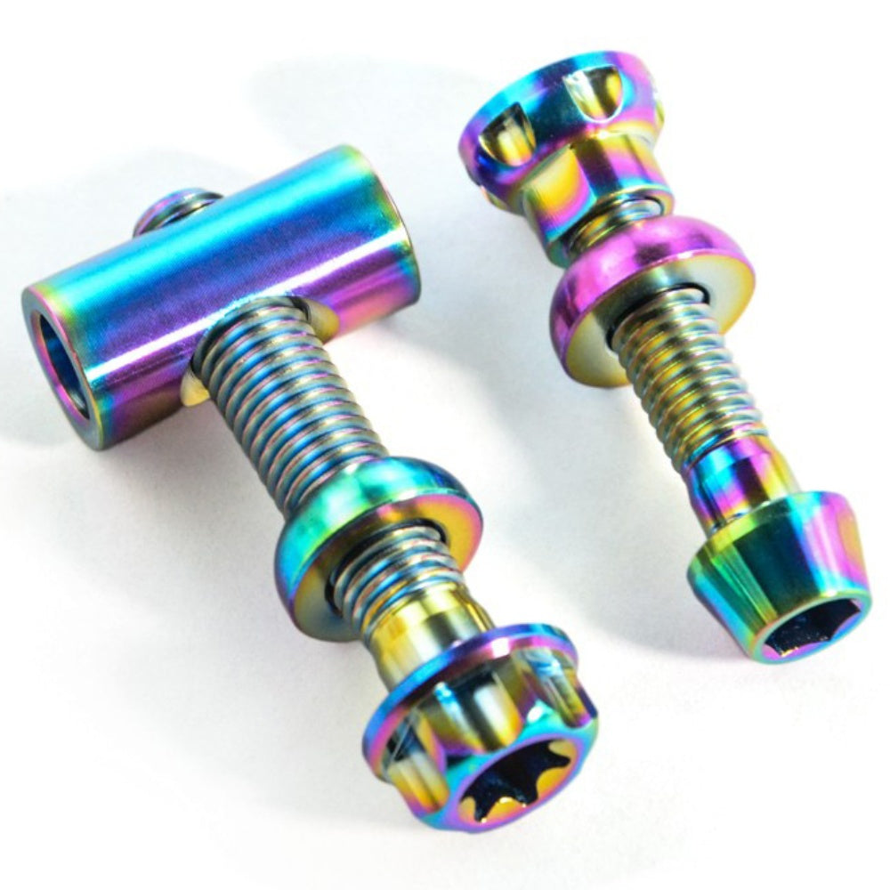 Titanium Seatpost Repair Bolt Kit – Cylindrical, Conical, Flanged & Raised Head | M5 M6 M7 Sizes | Compatible with Specialized Tarmac SL8, Giant TCR, Darimo Seatposts, Pinarello Dogma, and Propel (PP)