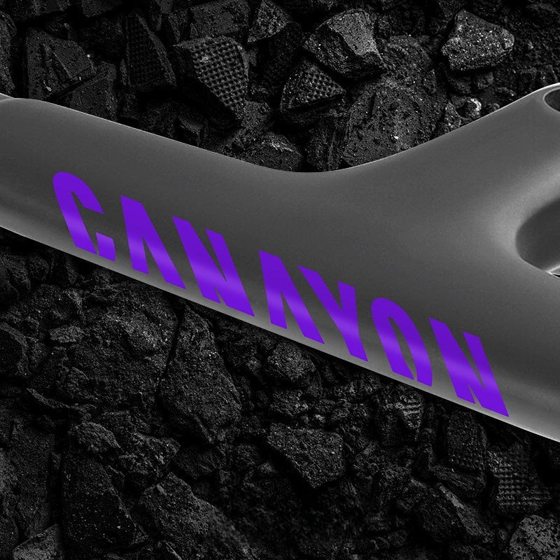 Road Bike Frame Decal Kit | Down Tube Decals ×2 + Integrated Handlebar Decal | Compatible with Canyon Aeroad CFR / CF SLX / CF SLX 8