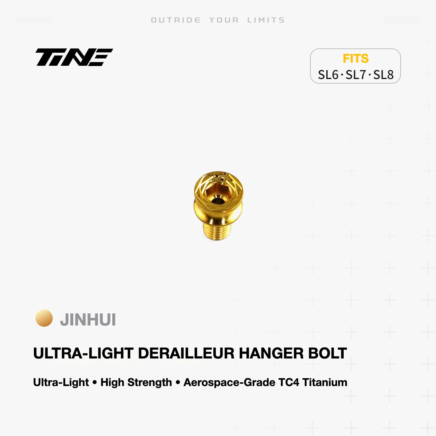 TiNE Ultra-Light Titanium Rear Derailleur Hanger Bolts for Specialized Tarmac SL6 SL7 SL8 | 0.9g