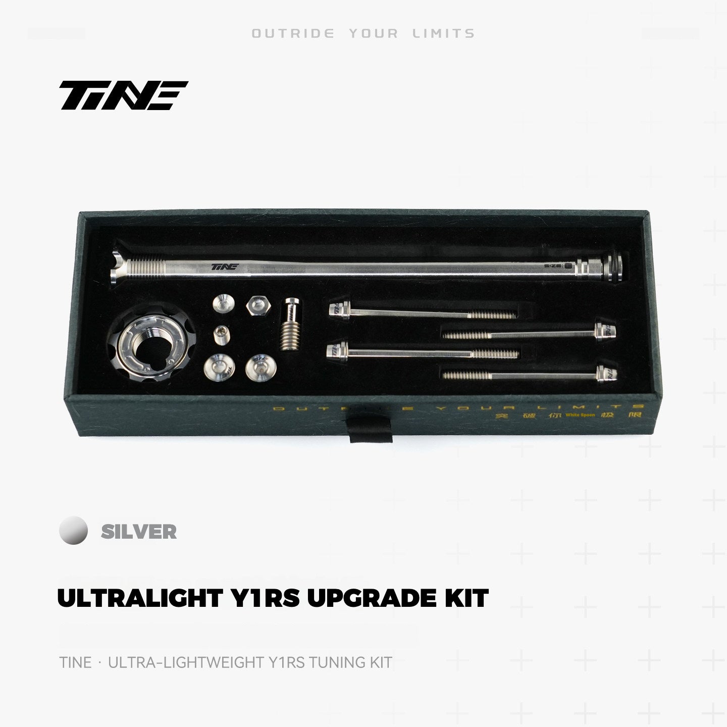 TiNE Titanium Upgrade Kit for Colnago Y1RS – Ultralight Steerer Expander & Titanium Bolt Set
