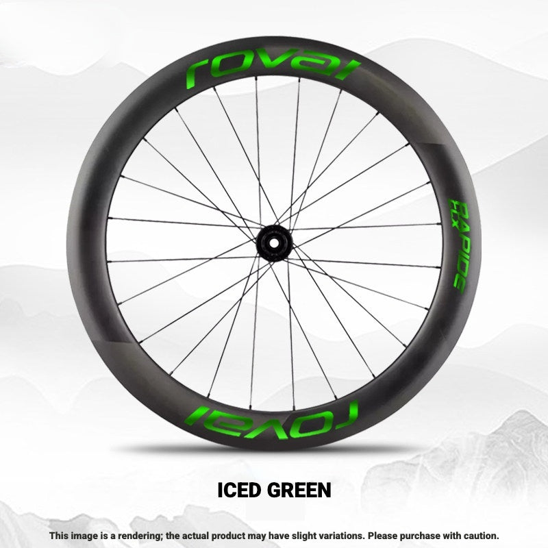 ROVAL RAPIDE CLX II Logo Color Change Sticker | Waterproof | Full Set for Two Wheels + Backup Included