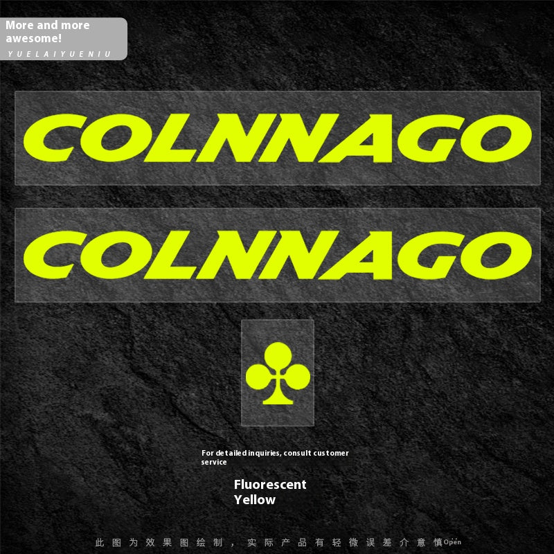 Colnago V5RS Logo Decal Set (2× Downtube + 1× Headtube)｜Custom Frame Color Change Stickers｜35+ Colors
