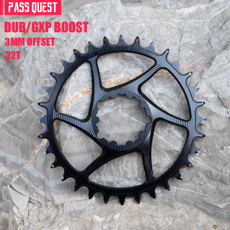 PASS QUEST SRAM 3-Bolt Direct-Mount Narrow-Wide Chainring | GXP DUB | 3mm / 6mm Offset