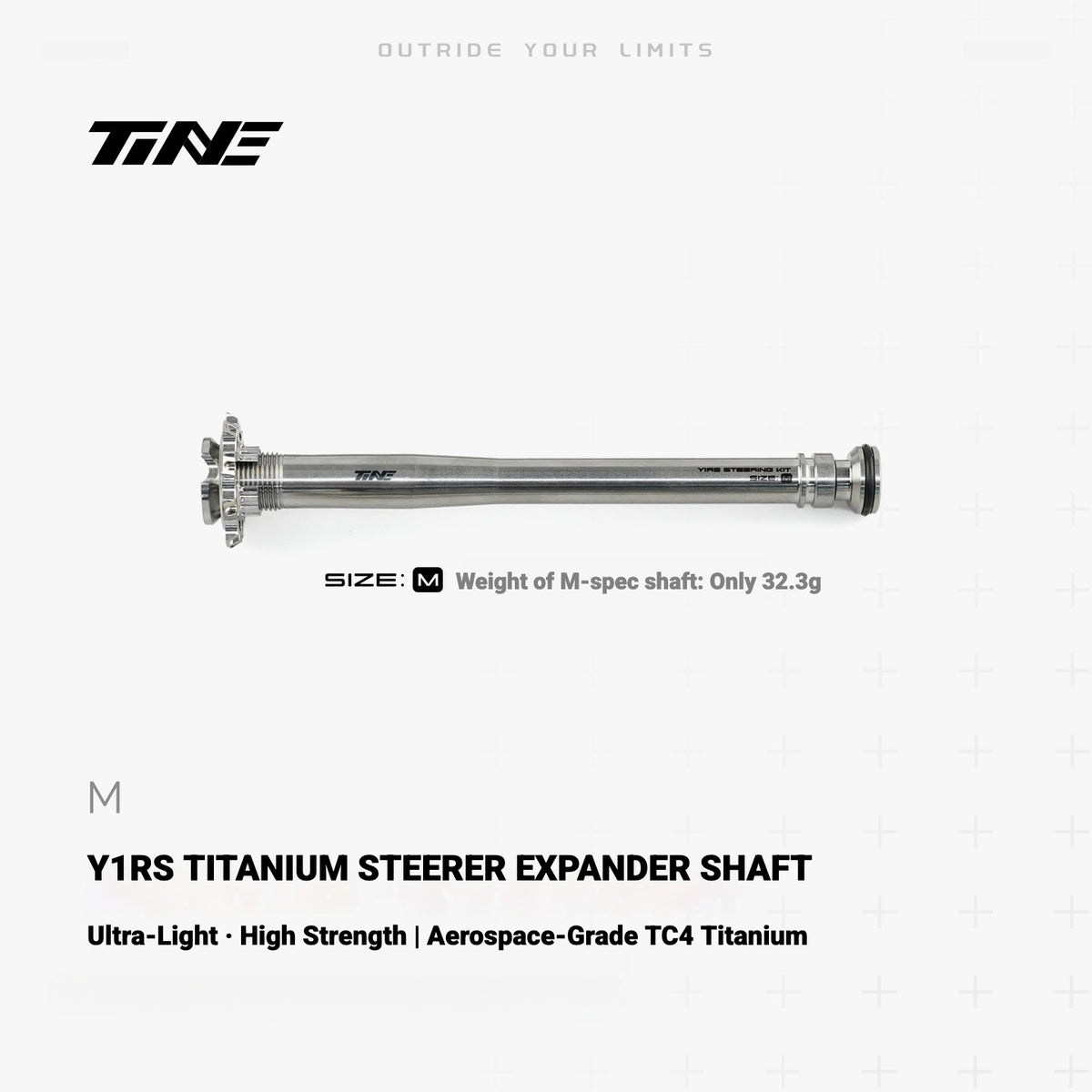 TiNE Ultra-Light Titanium Compression Plug Shaft for Colnago Y1RS | Steerer Upgrade