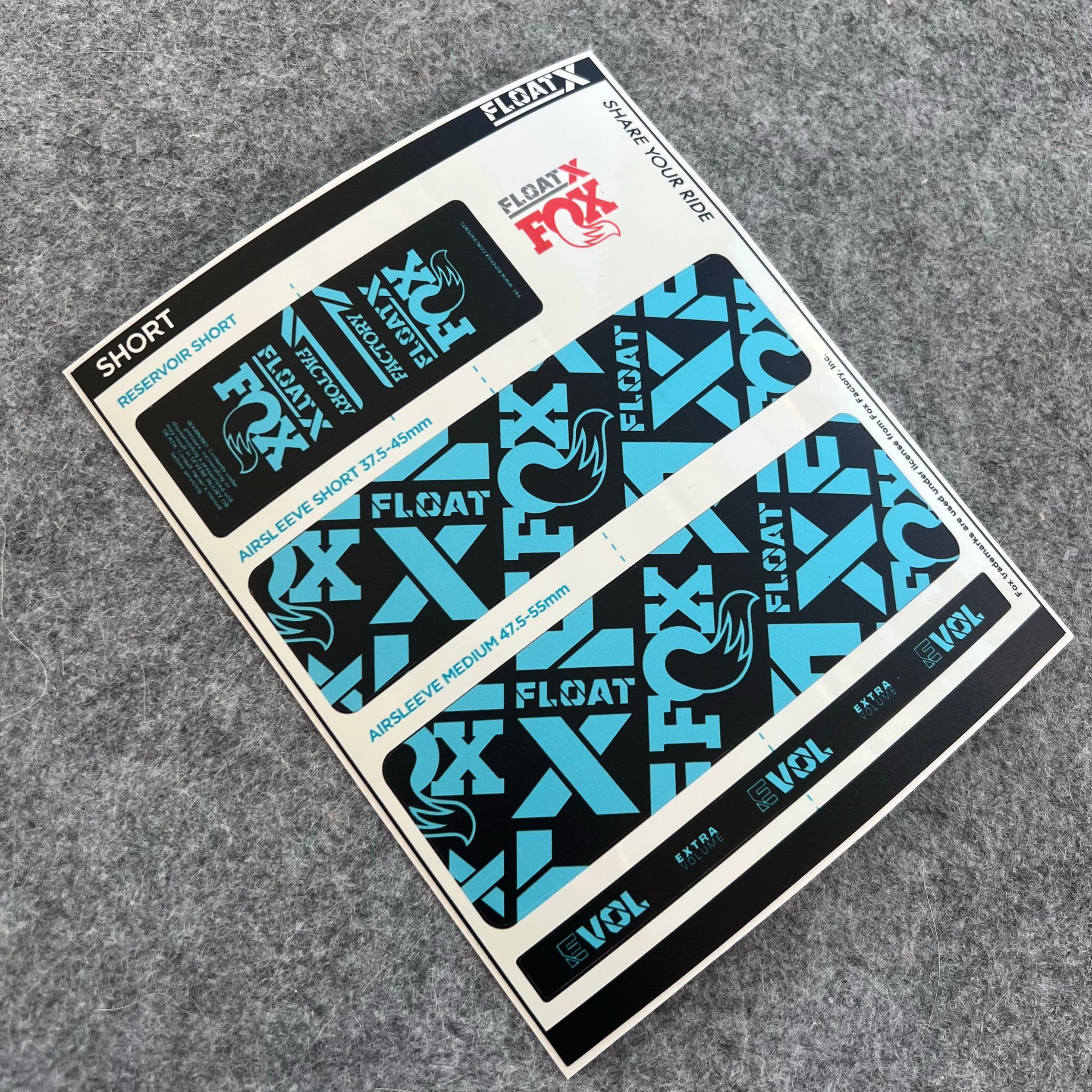 Custom Decal Kit for 2025 FOX FLOAT X Rear Shock | FACTORY MTB Shock Stickers | AM / Enduro