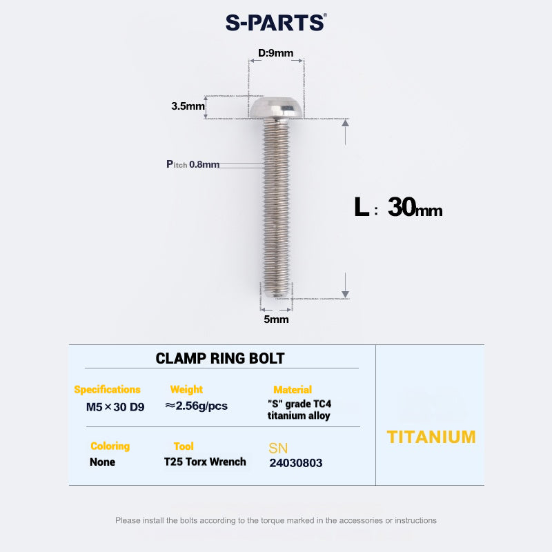 S-PARTS Titanium Bolt Upgrade Kit for SRAM MAVEN Brakes | CNC Precision | Lightweight | Full Color Options