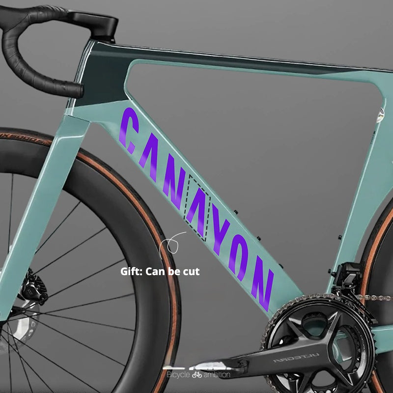 Canyon Aeroad CF SLX 8 Logo Color Change Decal Kit | Waterproof Removable Stickers | 19 Custom Colors