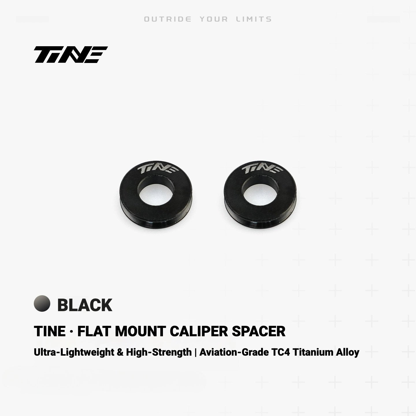TiNE Ultra-Light Flat Mount Brake Caliper Spacer for Road Bikes
