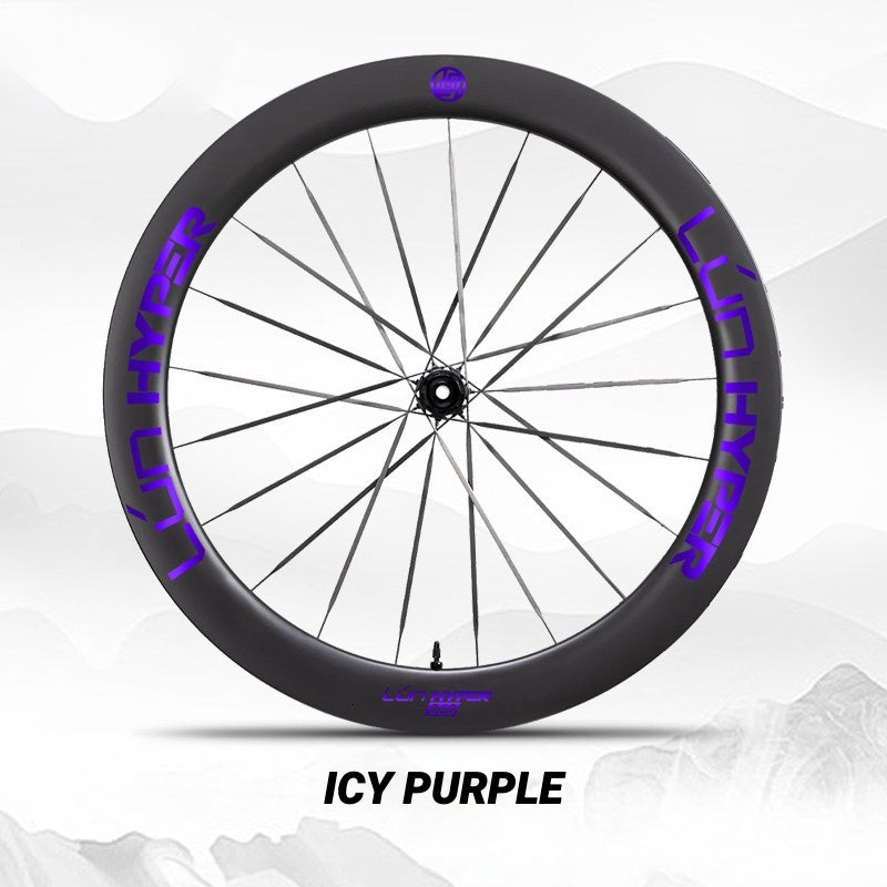 Infinity Logo Decals for Lún HYPER 5 D60 Gen 5 Wheelset | Waterproof Rim Overlay Stickers（Complete Decal Set for Two Wheels + Spare Decals Included）