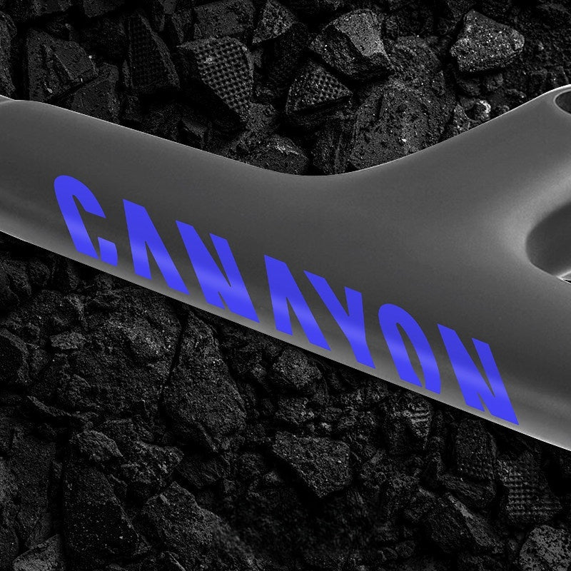 Road Bike Frame Decal Kit | Down Tube Decals ×2 + Integrated Handlebar Decal | Compatible with Canyon Aeroad CFR / CF SLX / CF SLX 8