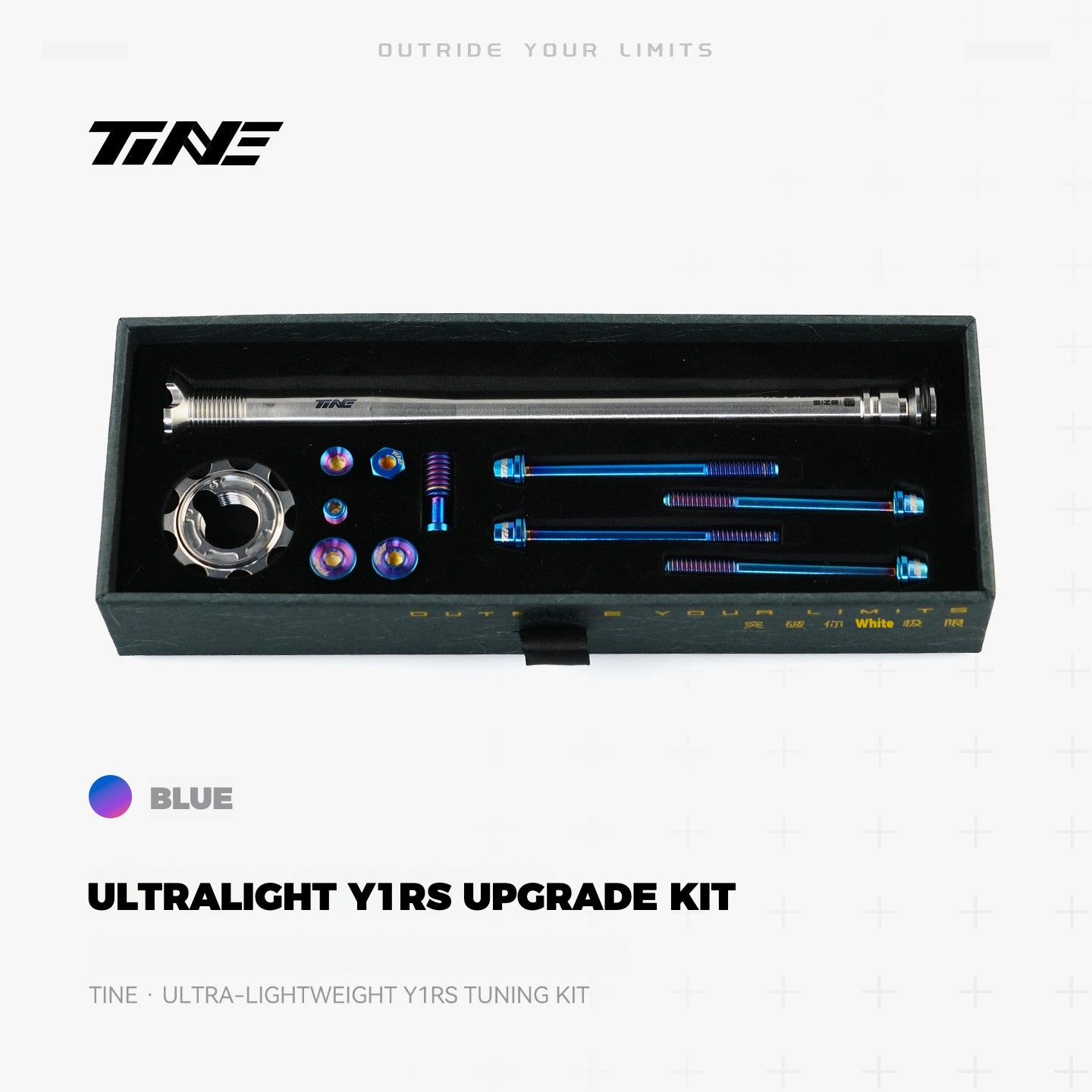 TiNE Titanium Upgrade Kit for Colnago Y1RS – Ultralight Steerer Expander & Titanium Bolt Set