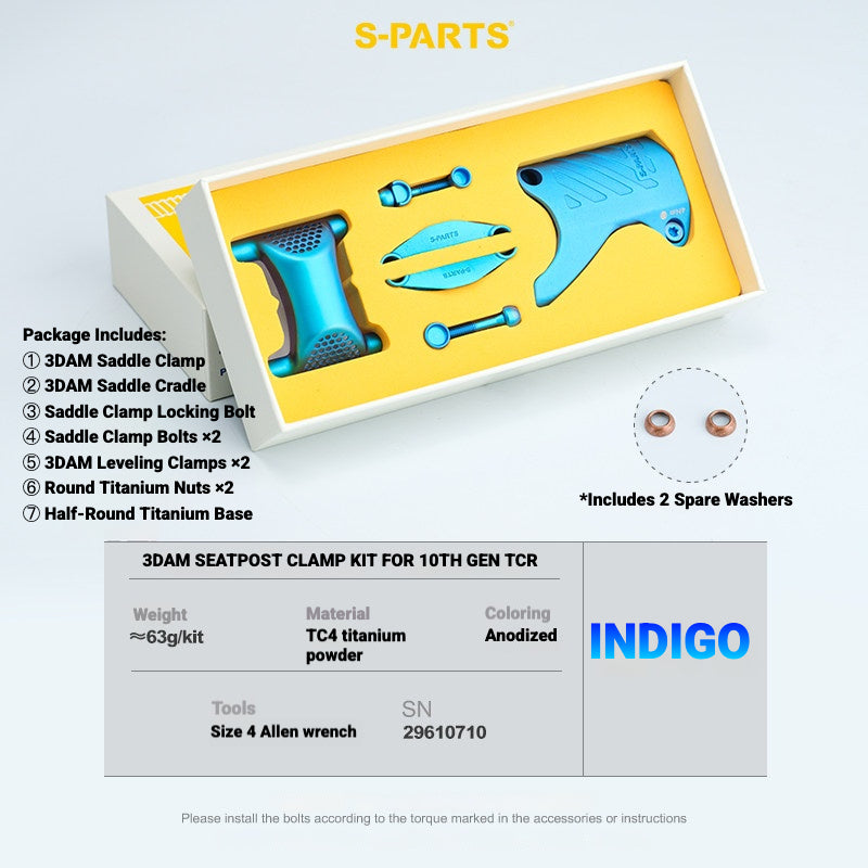 S-PARTS 3DAM Titanium Seatpost Clamp for GIANT TCR Gen 10 / Propel PP | 63.3g