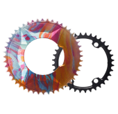 PASS QUEST SPRILL X110 3-S Full-Cover Hidden Bolt Dual Chainring | 7075 Alloy Aero Chainset | 50T-34T | 110BCD 4-Bolt