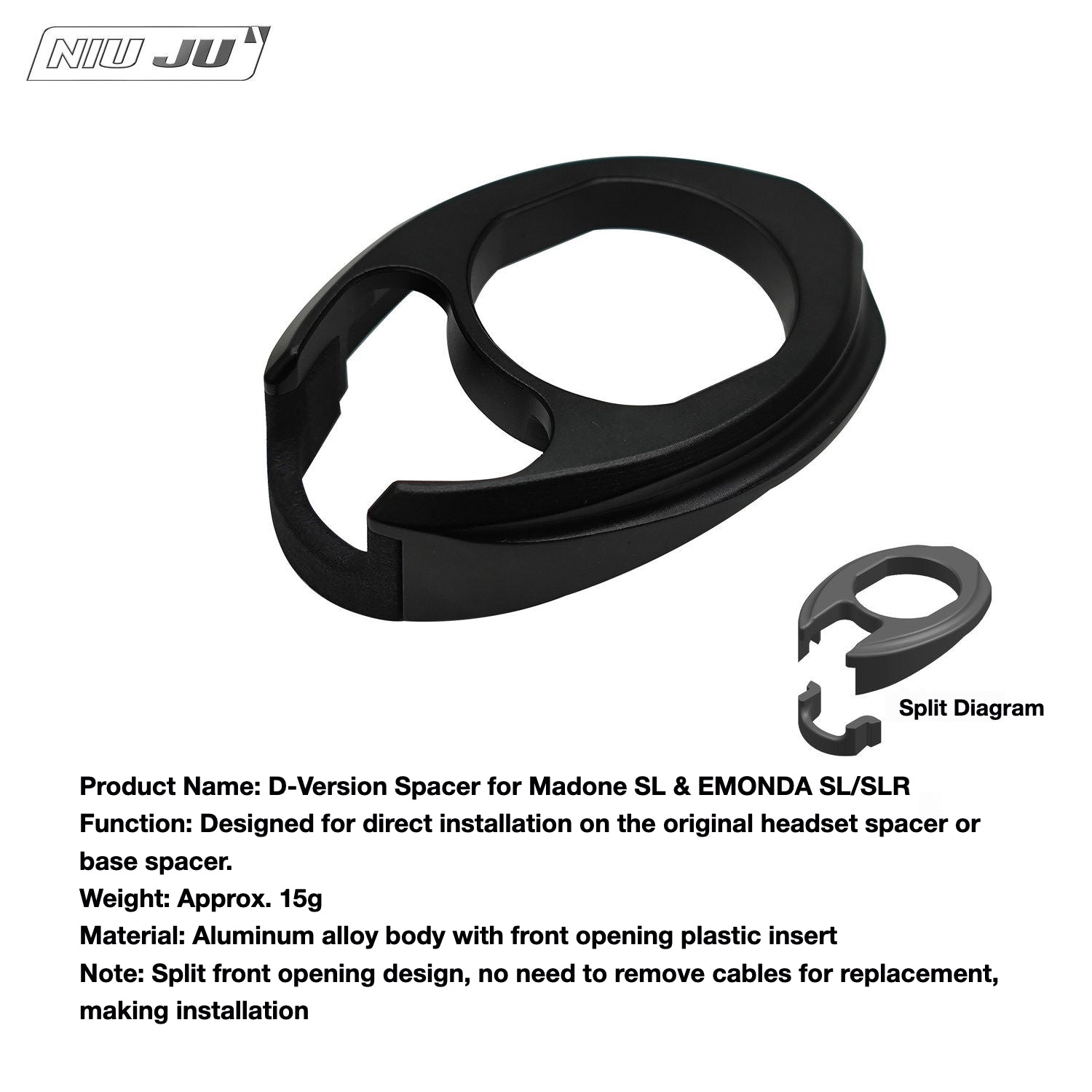 PAVEWAY Trek Madone SLR Headset Spacer Kit | RSL Integrated Handlebar Upgrade for Darimo & MCFK Cockpit