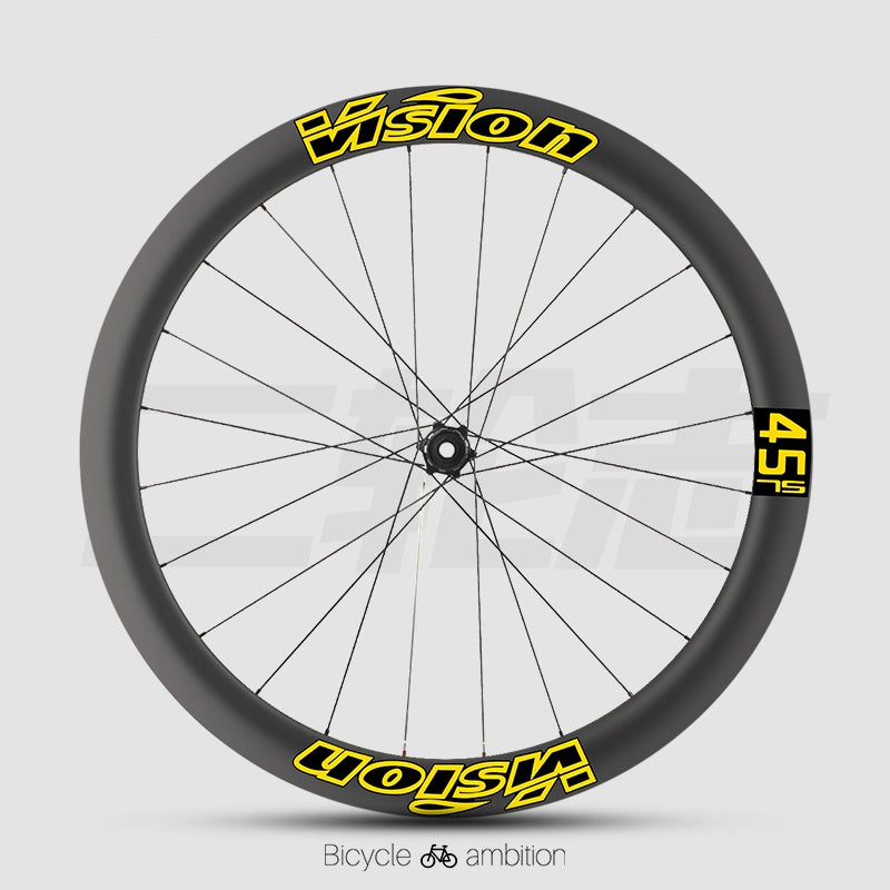 VISION METRON SL60 / SL45 Rim Decal Kit – 1-Wheel Set + 1 Spare Strip (Order 2 for Full Bike)