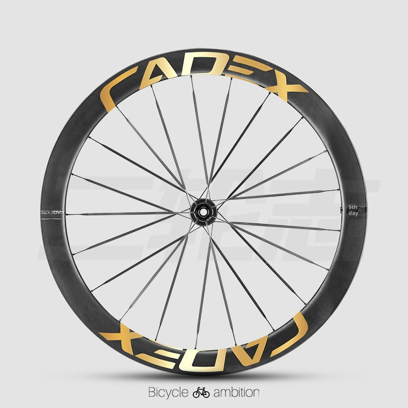 CADEX 50 Ultra Wheel Rim Decals Stickers | Road Bike Carbon Wheelset Color Change Vinyl, Waterproof UV Resistant, Multi-Color Options