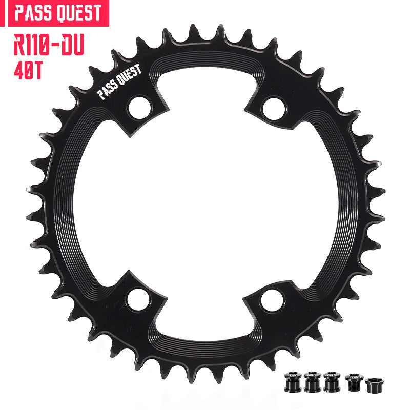 PASS QUEST 110BCD Narrow-Wide Chainring for Shimano R7100 / R8100 / R9200 | 36T–58T