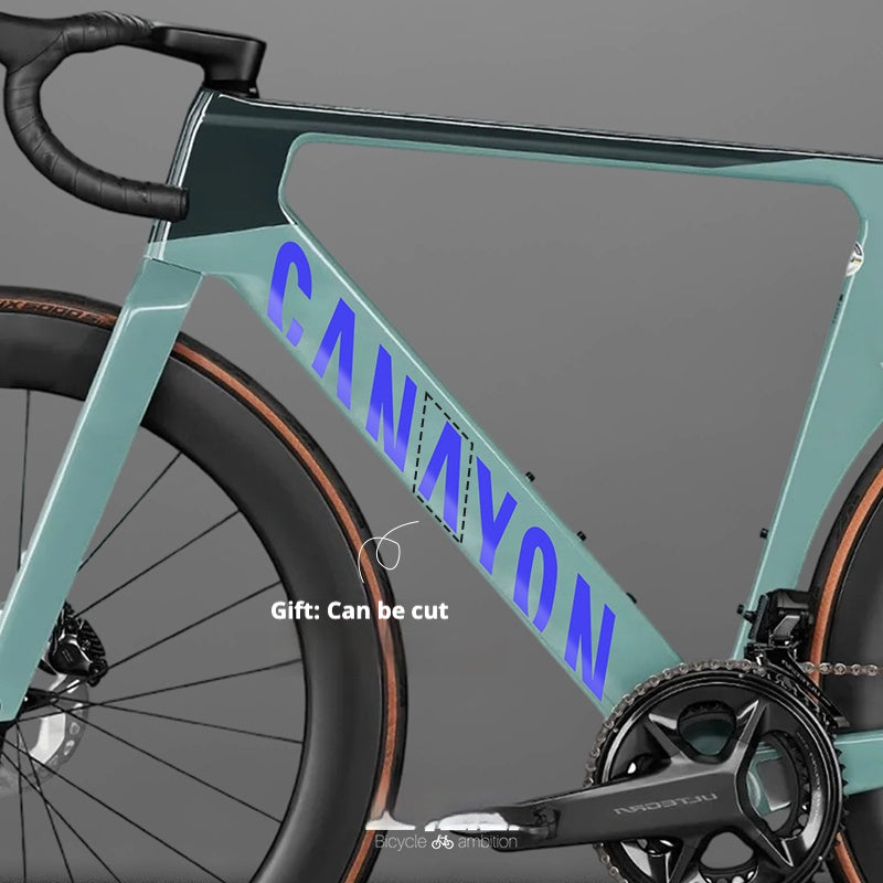 Canyon Aeroad CF SLX 8 Logo Color Change Decal Kit | Waterproof Removable Stickers | 19 Custom Colors