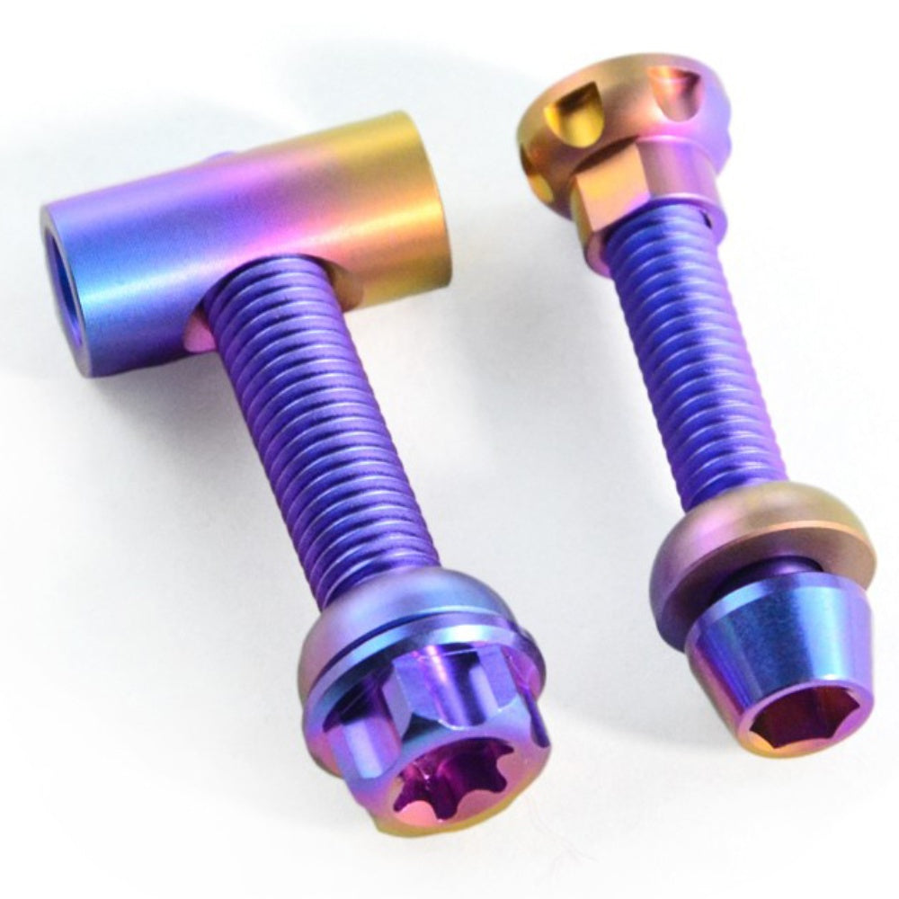 Titanium Seatpost Repair Bolt Kit – Cylindrical, Conical, Flanged & Raised Head | M5 M6 M7 Sizes | Compatible with Specialized Tarmac SL8, Giant TCR, Darimo Seatposts, Pinarello Dogma, and Propel (PP)