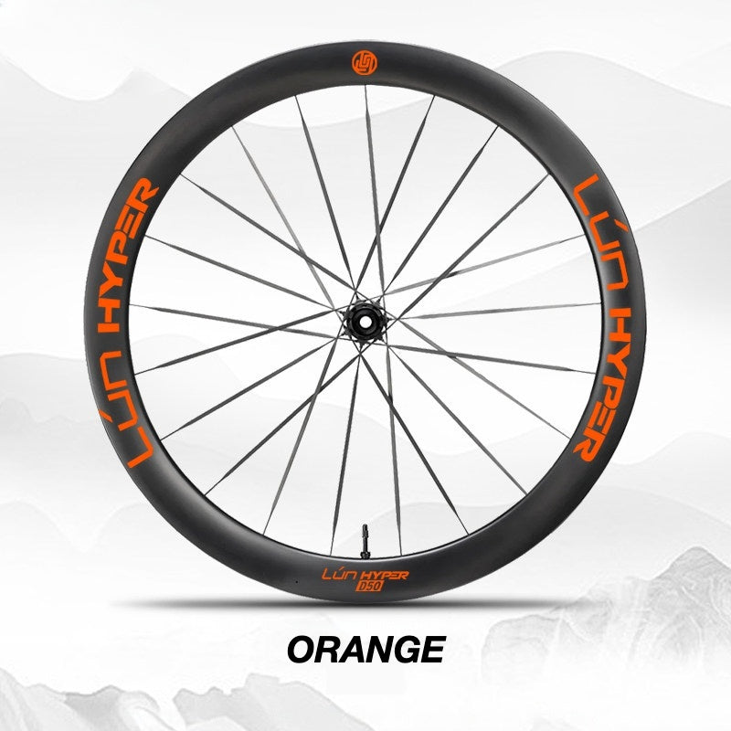 Infinity Logo Decals for Lún HYPER 5 D50 Gen 5 Wheelset | Waterproof Rim Overlay Stickers（Complete Decal Set for Two Wheels + Spare Decals Included）
