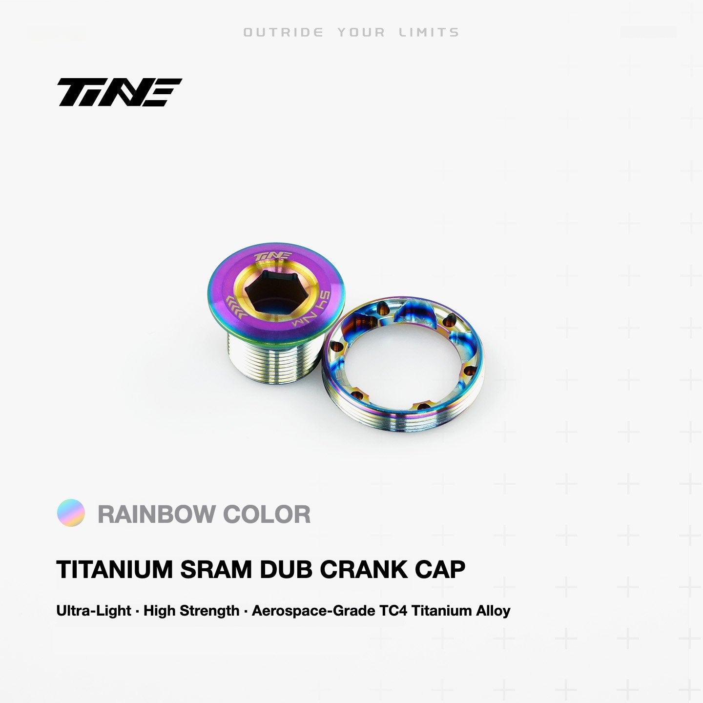 TiNE Ultra-Light SRAM DUB Titanium Crank Cap – 10.5g