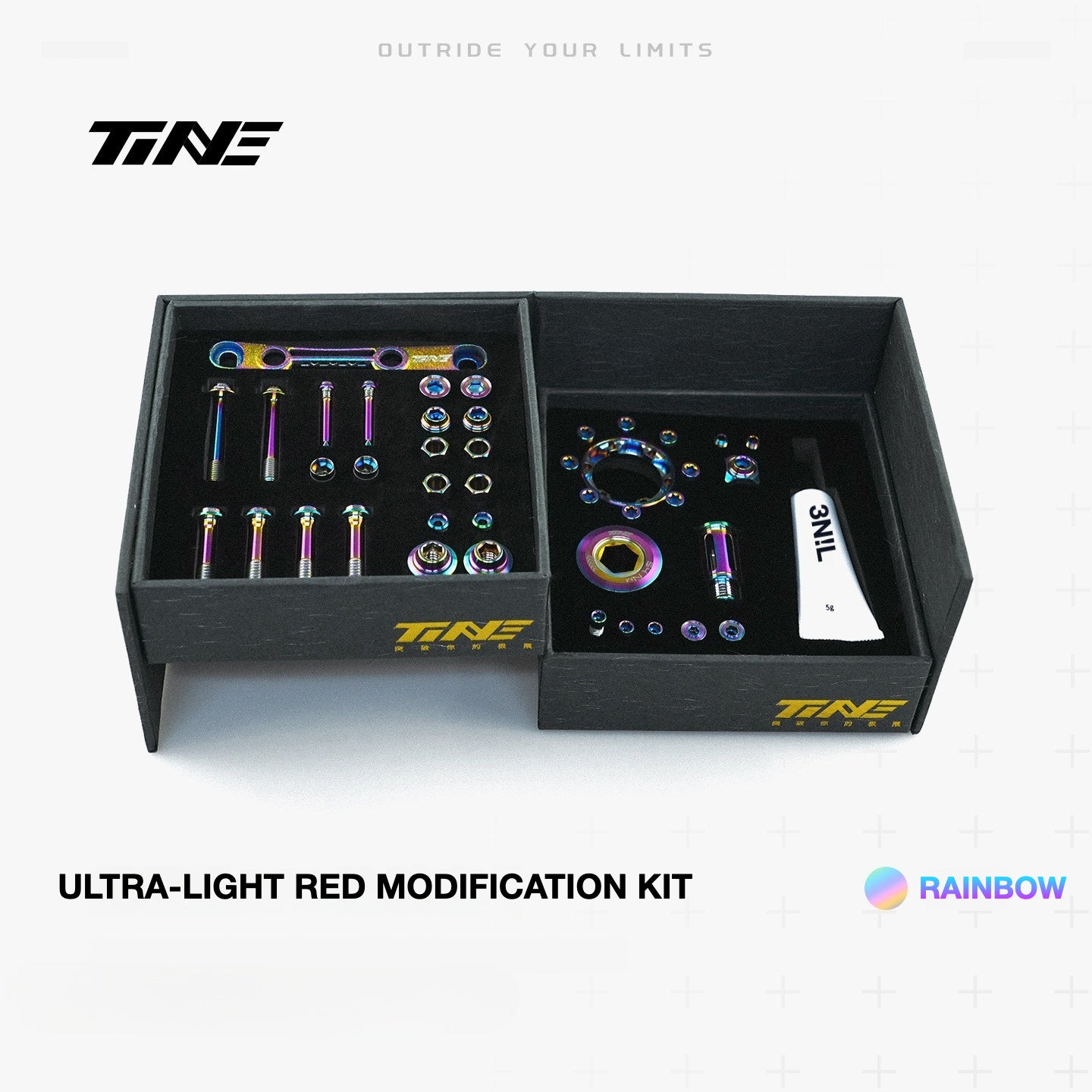 TiNE Titanium Bolt Kit for SRAM RED AXS Derailleur | Ultra-Light 77.7g Upgrade, 45% Weight Reduction