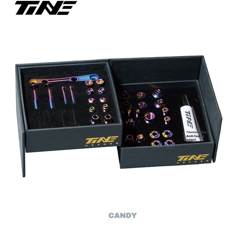 TiNE Ultra-Lightweight Titanium Bolt Kit for Shimano Dura-Ace 9270 / Ultegra 8170 / 105 7170 – Multiple Colors