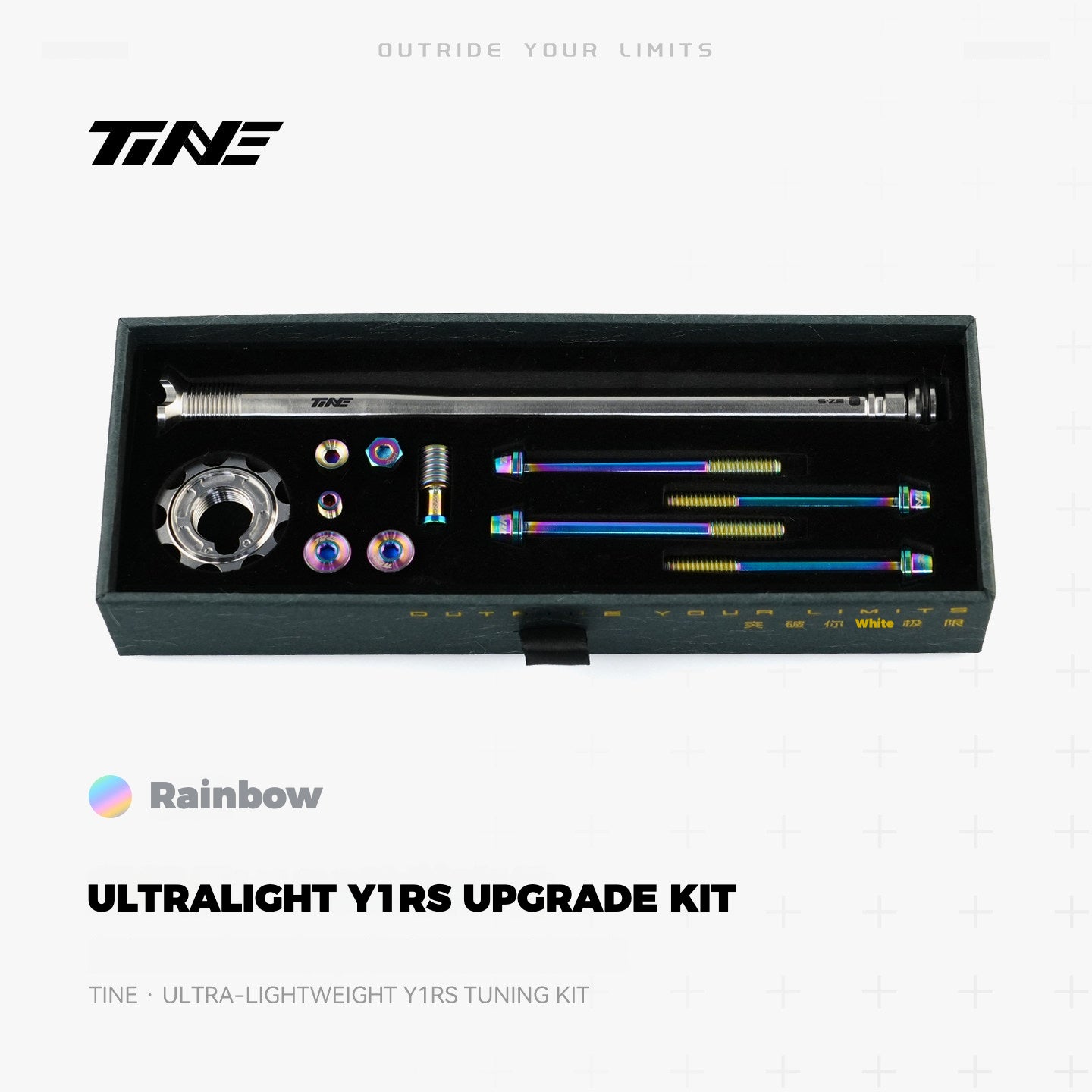TiNE Titanium Upgrade Kit for Colnago Y1RS – Ultralight Steerer Expander & Titanium Bolt Set