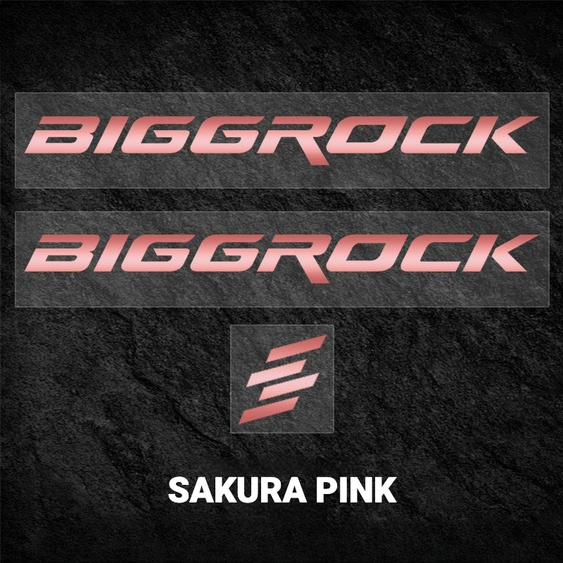 BIGROCK Aero Road Bike Frame Logo Decals | Custom Waterproof OEM Style Color Change Stickers