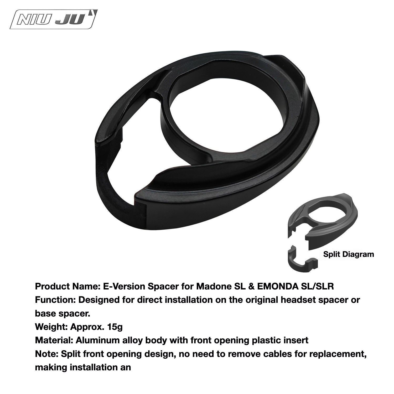 PAVEWAY Trek Madone SLR Headset Spacer Kit | RSL Integrated Handlebar Upgrade for Darimo & MCFK Cockpit