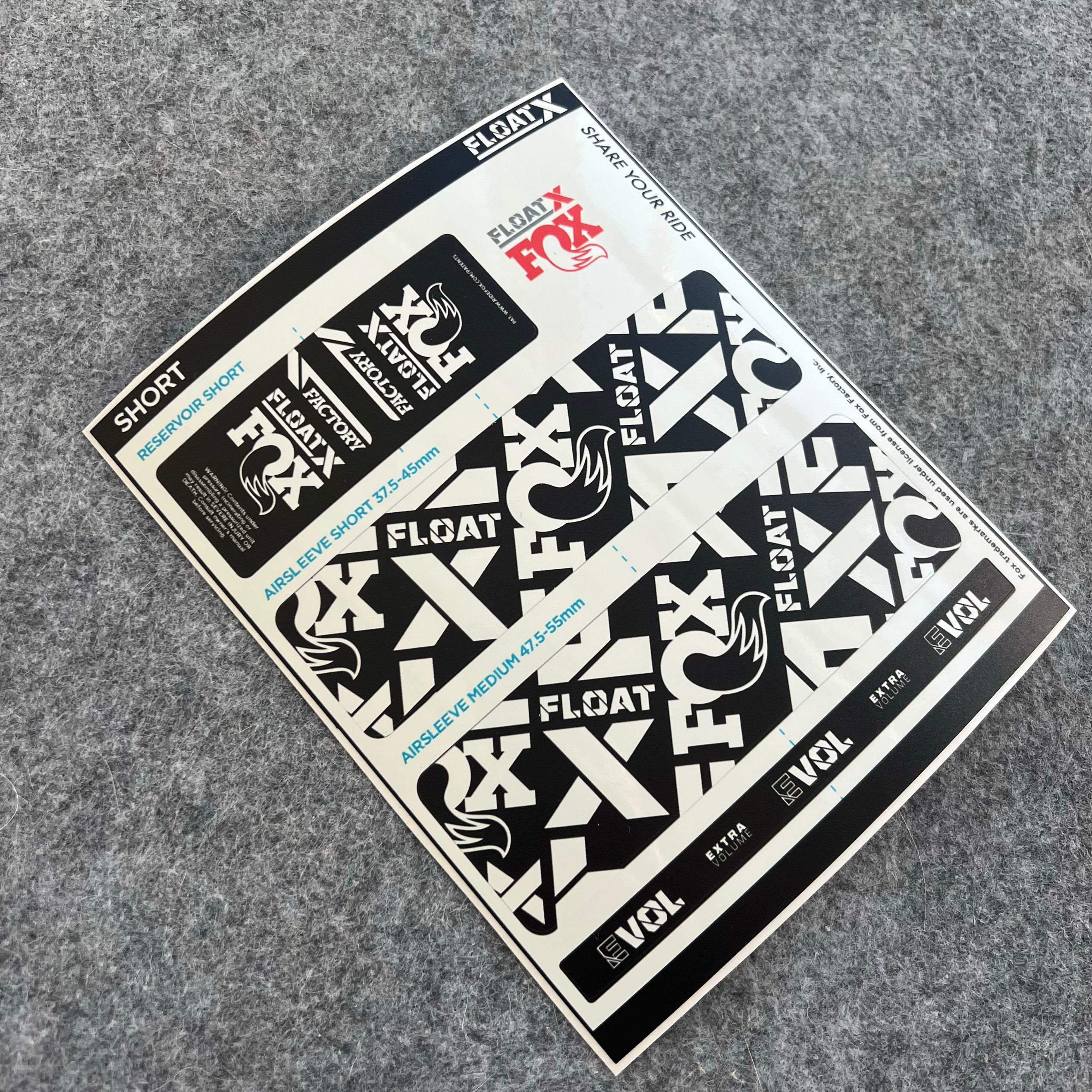 Custom Decal Kit for 2025 FOX FLOAT X Rear Shock | FACTORY MTB Shock Stickers | AM / Enduro
