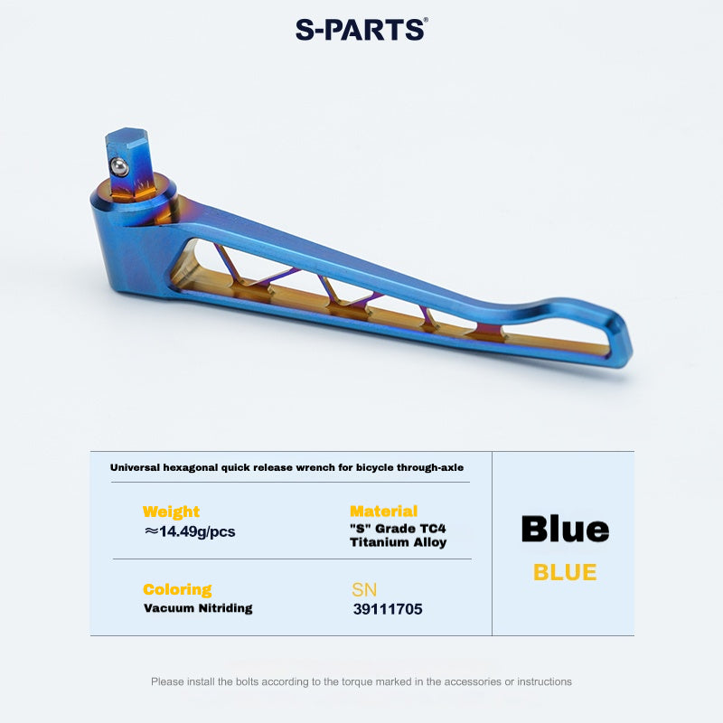 S-PARTS Titanium Quick-Release Thru Axle Set for Pinarello (24 Models) – 57.99g Ultra-Light | Multiple Anodized Colors
