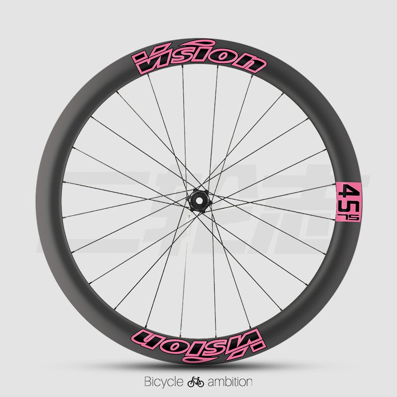 VISION METRON SL60 / SL45 Rim Decal Kit – 1-Wheel Set + 1 Spare Strip (Order 2 for Full Bike)