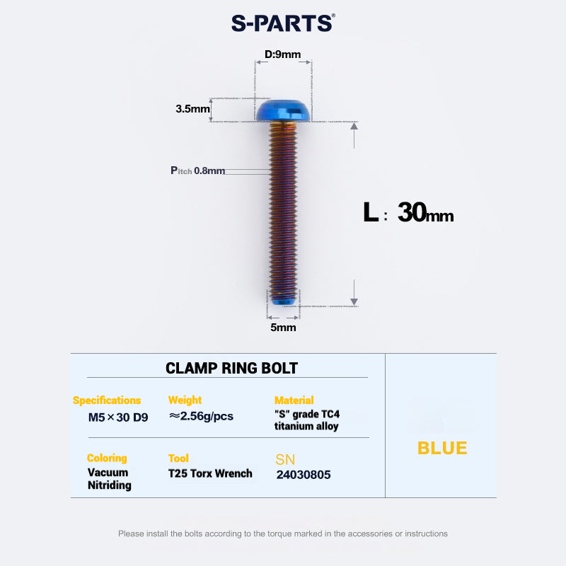 S-PARTS Titanium Bolt Upgrade Kit for SRAM MAVEN Brakes | CNC Precision | Lightweight | Full Color Options