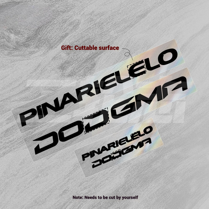 2025 Pinarello DOGMA F Factory Logo Color Change Decal Set｜Downtube + Chainstay Stickers (Multiple Colors)